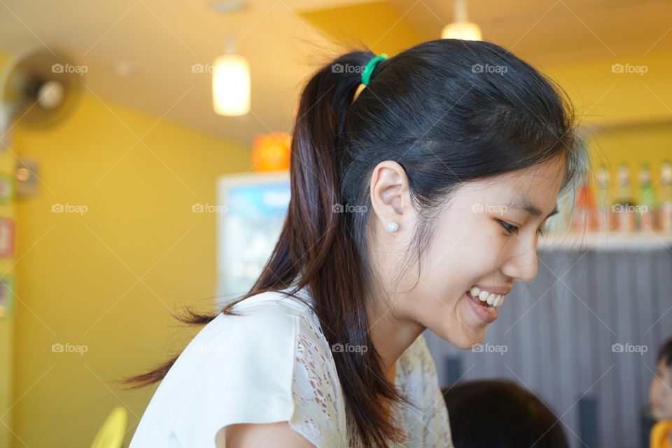 Smiling Asian girl