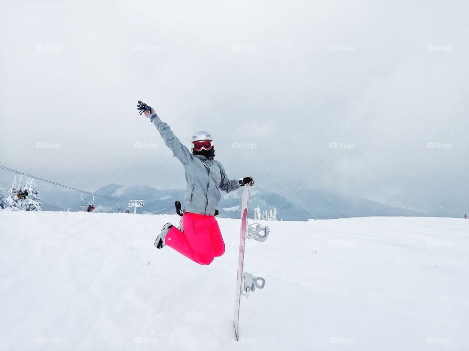 Snowboard girl