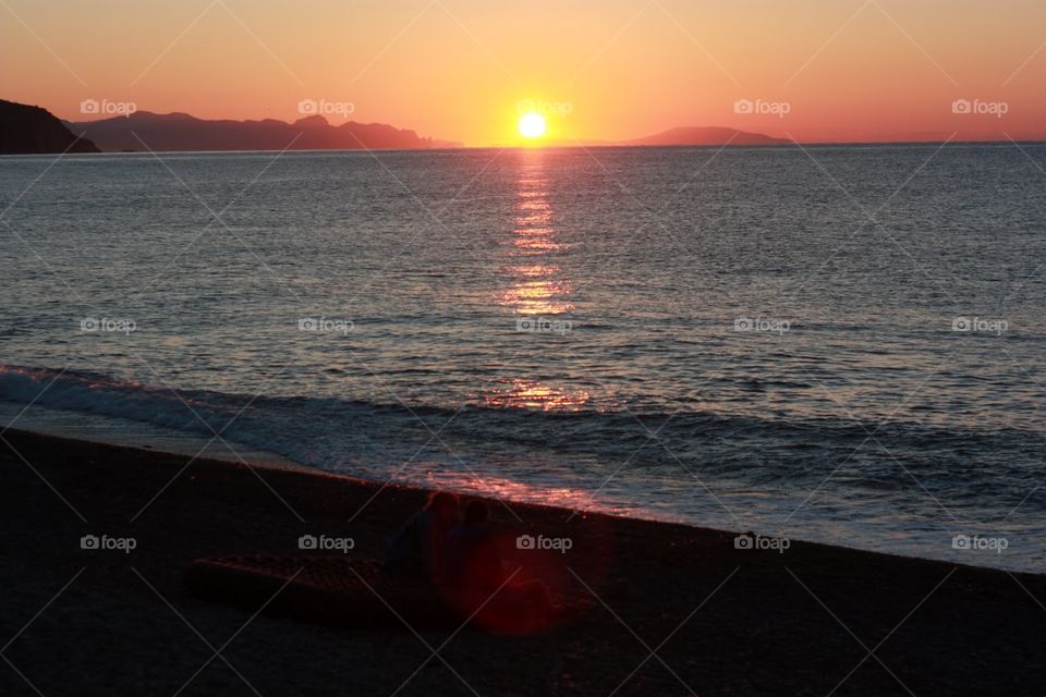 Sunset, Sea, Water, Beach, Ocean