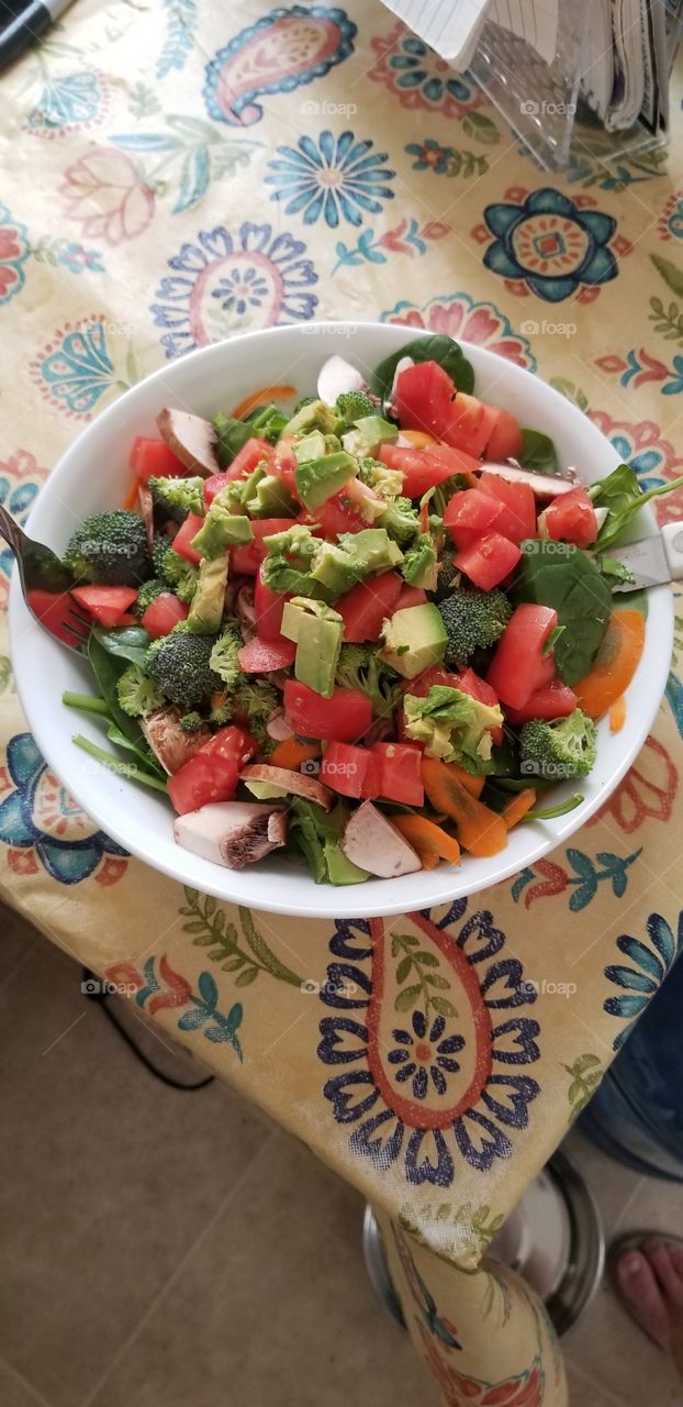 fresh organic salad