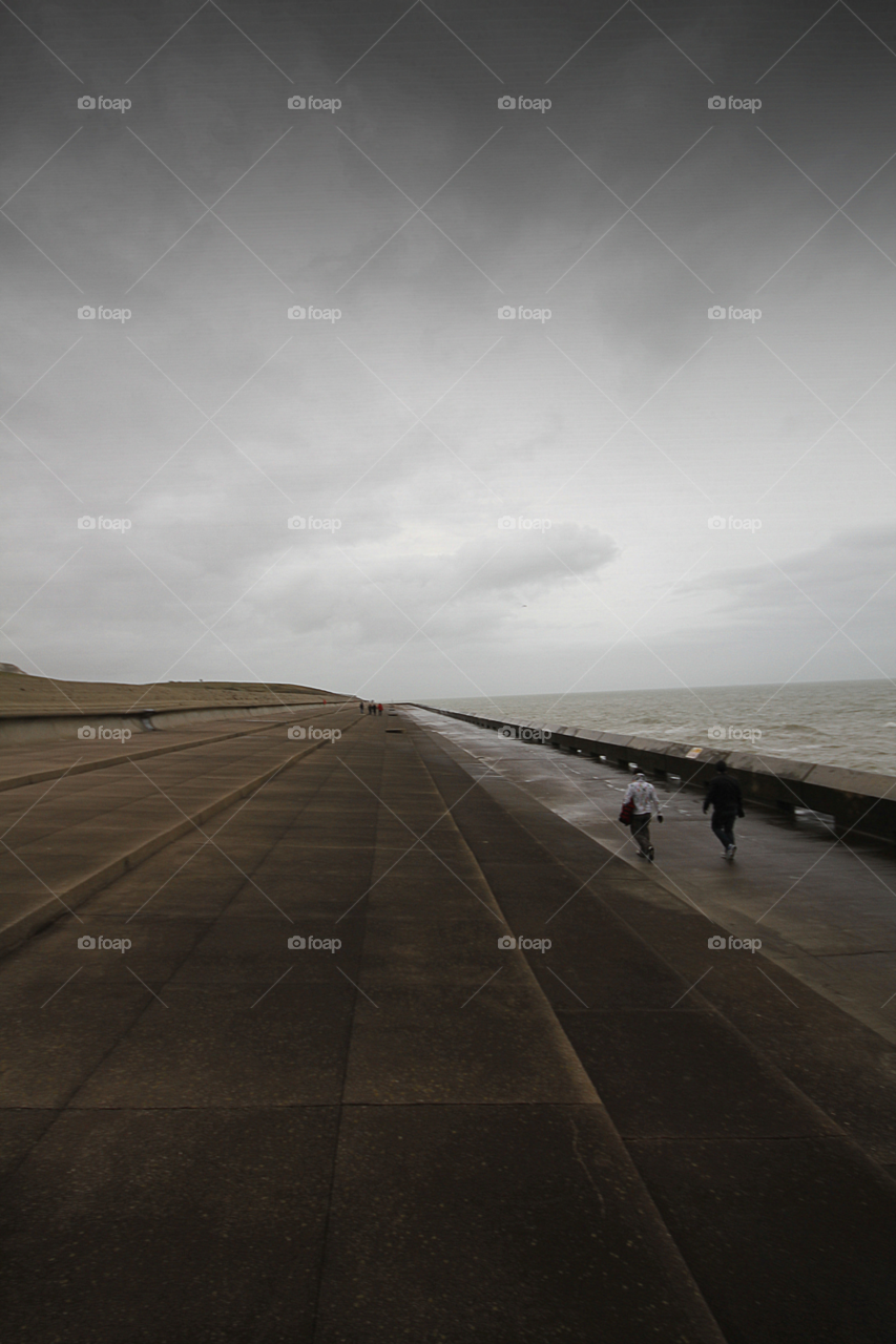 winter beach people nature by leonbritton123