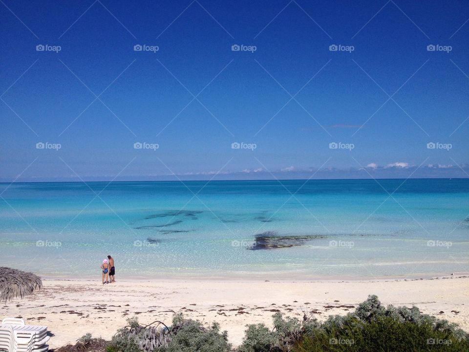 Alone at the paradise beach