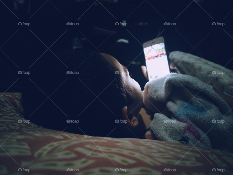 Child using technology