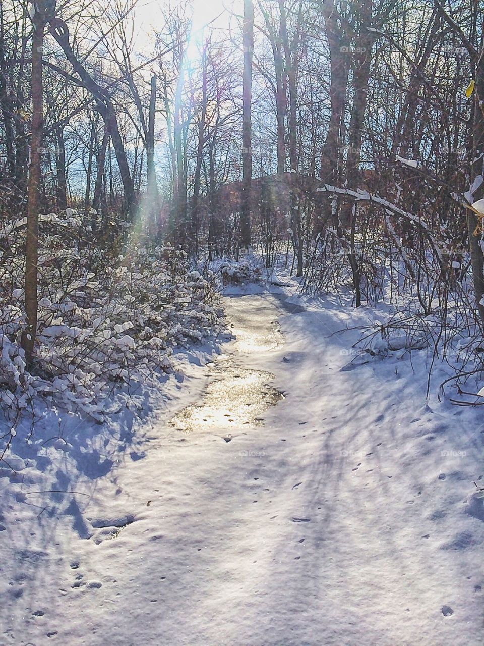 Indian River after the snow storm 