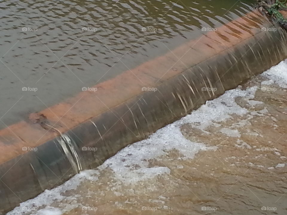 Waterway. A litle humb in the river to slow down water!