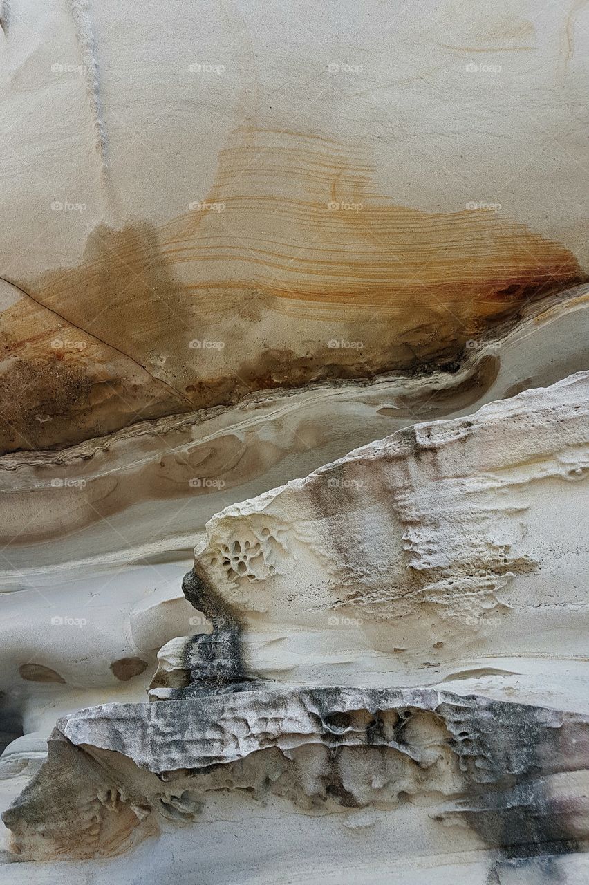 Sandstone Coastline in Sydney, Australia 2017