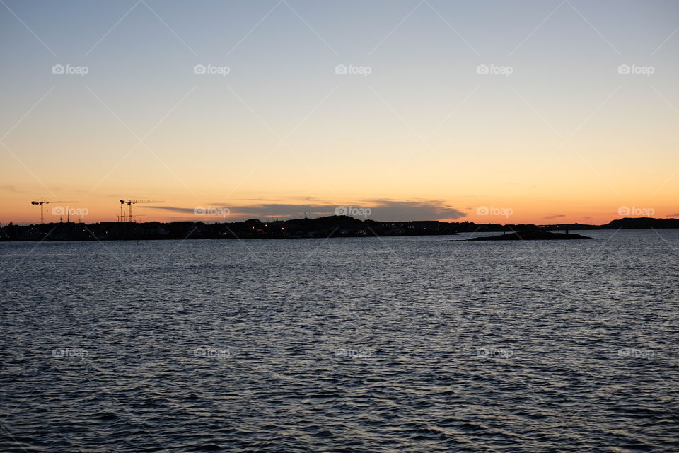 Water, Sunset, Sea, Dawn, Landscape