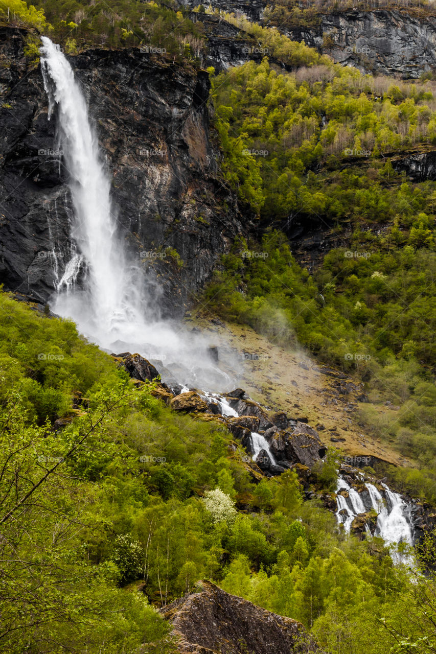 Waterfall near Flam, Norway