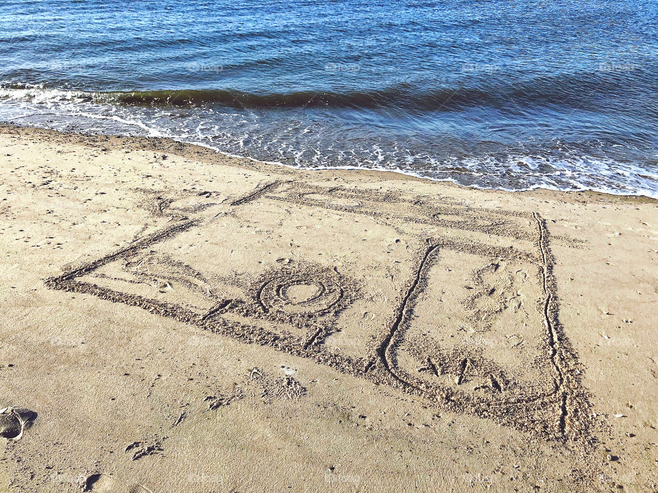 Walking along the beach... 