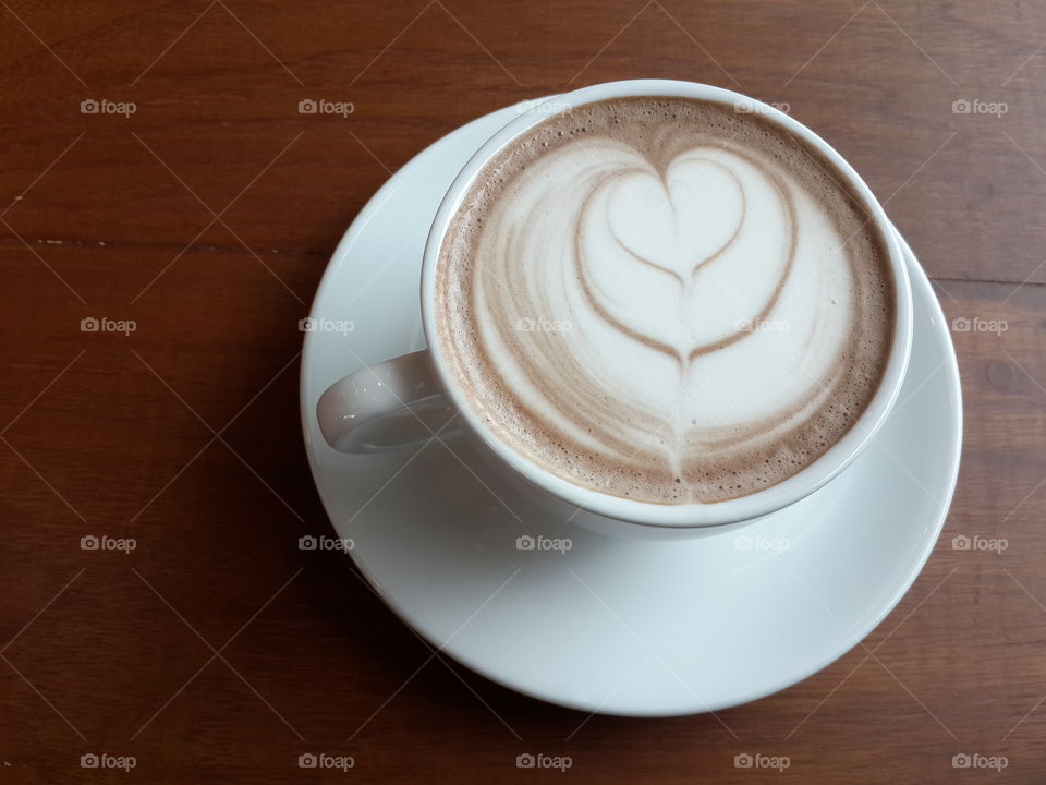 cocoa latte art. like this