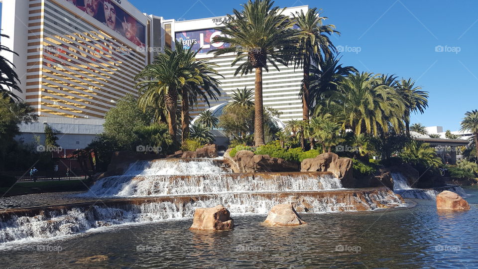 Vegas waterfalls