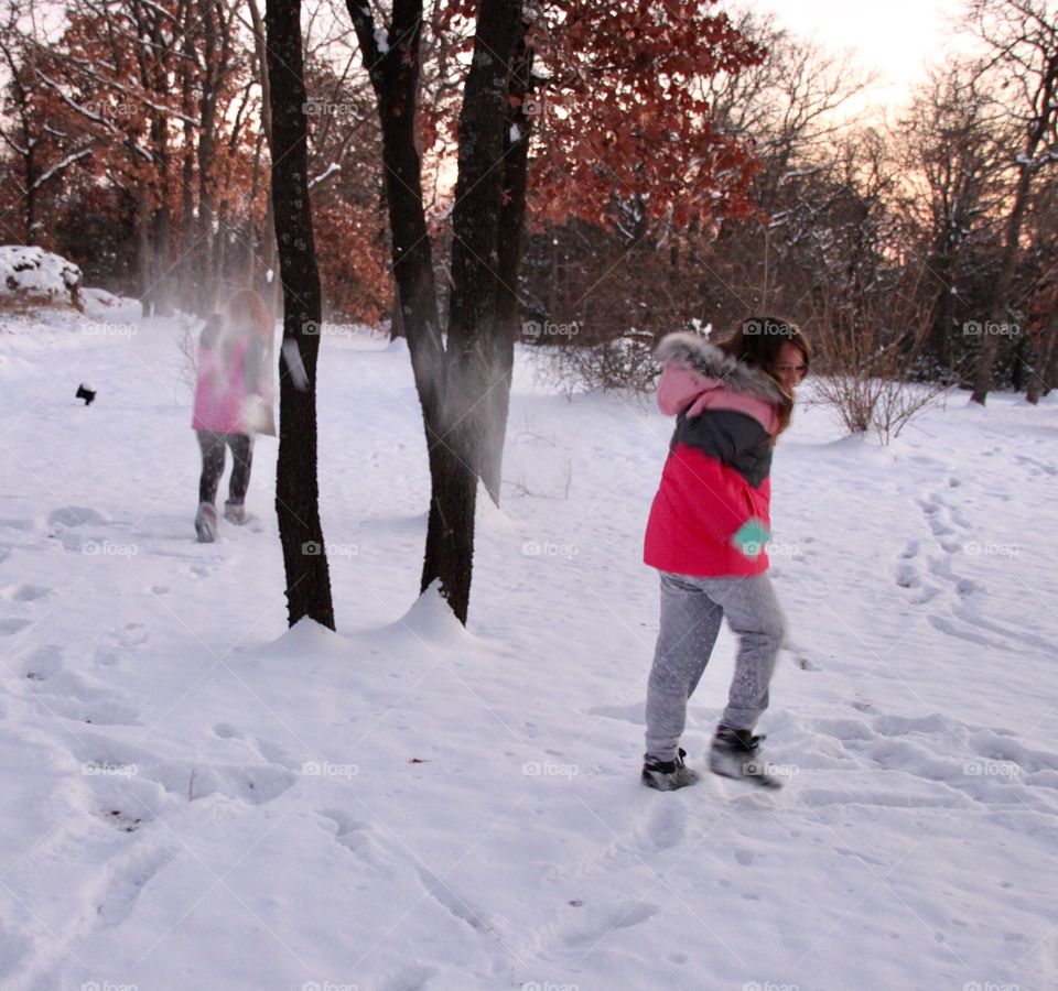 Snowball fight