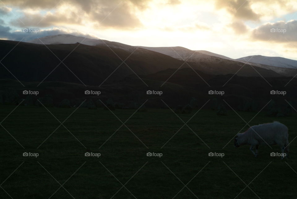 Castlerigg stone circle Lake District 