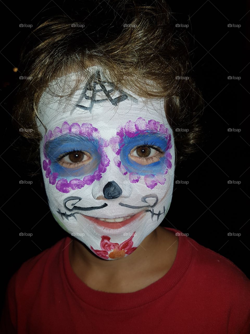 dia de los muertos cara pintada