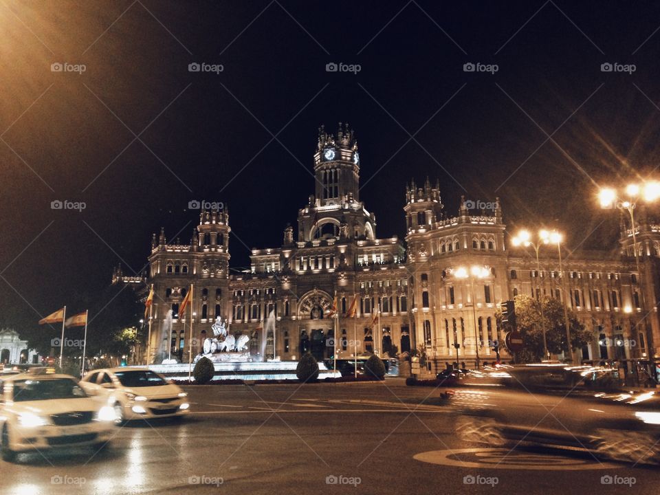 Madrid night time