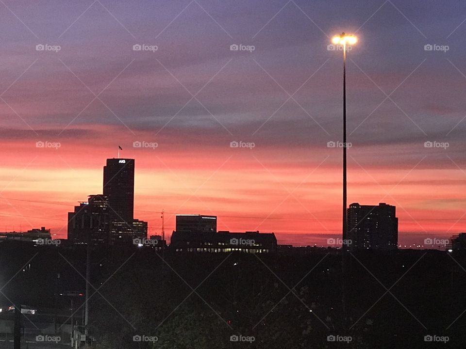 Sunset in Houston