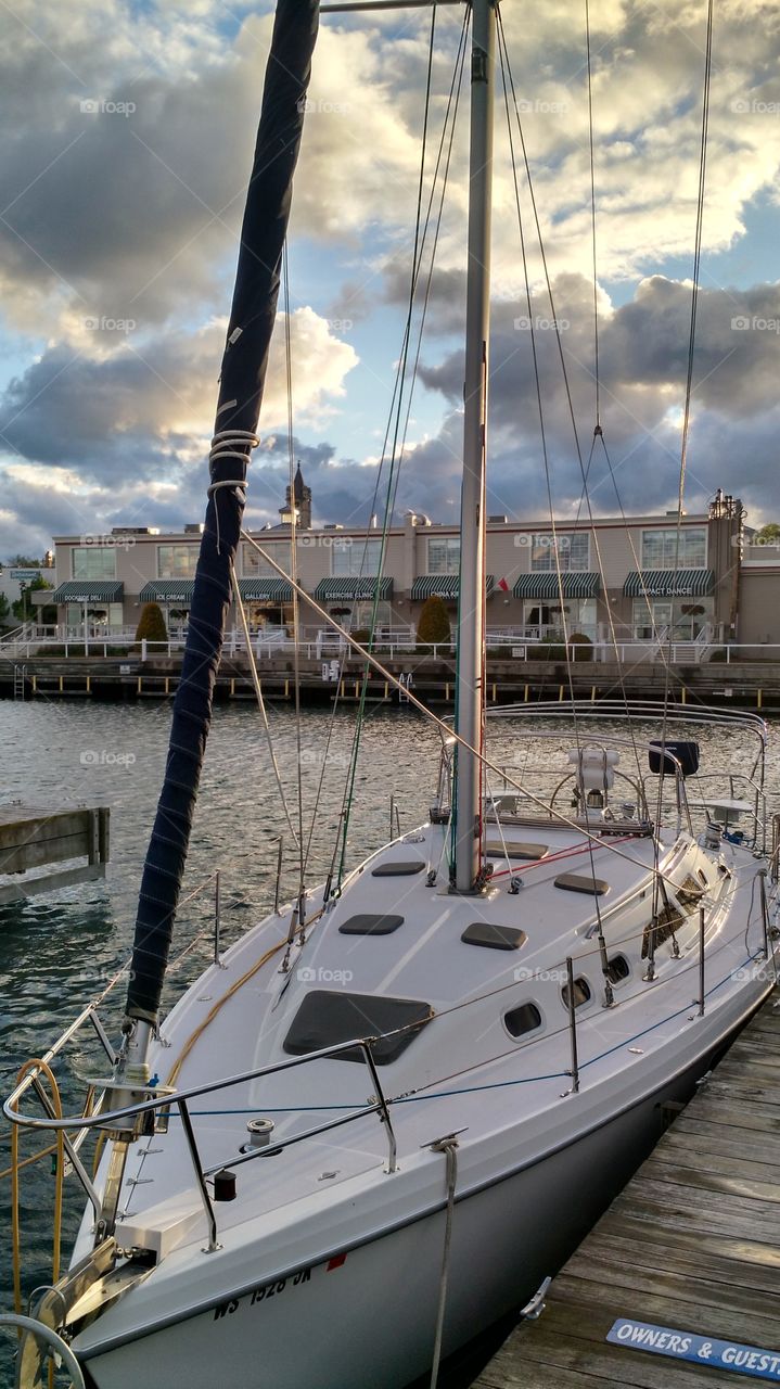 sail boat docked