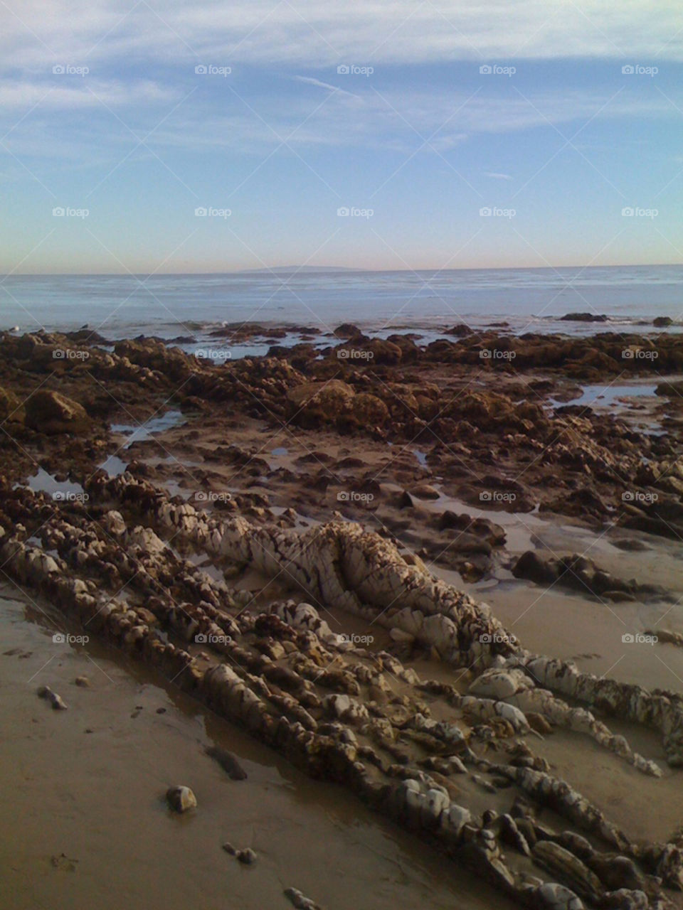Rock pools in Malibu