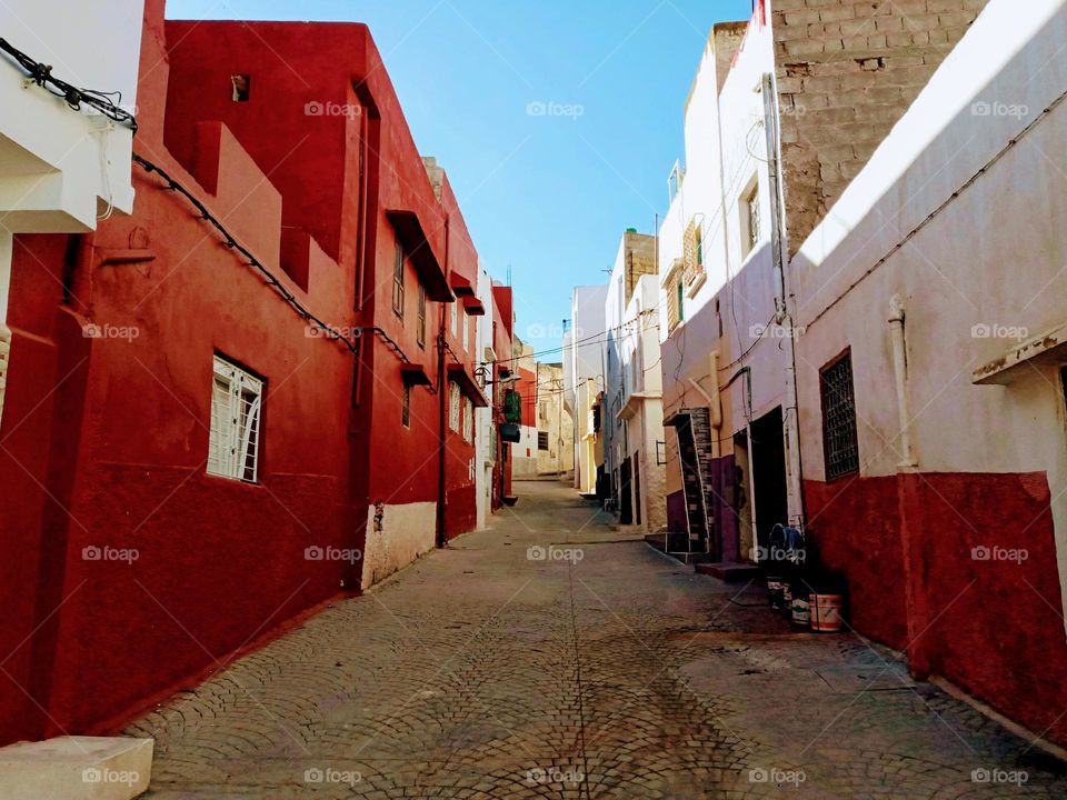 Ancien alleys in Bhalil village of morocco