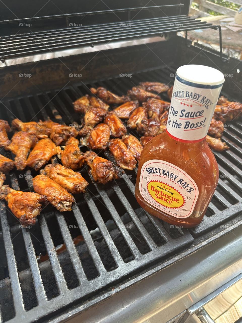 Vacation Series: Products I always take with me -Sweet Baby Rays and fresh chicken wings