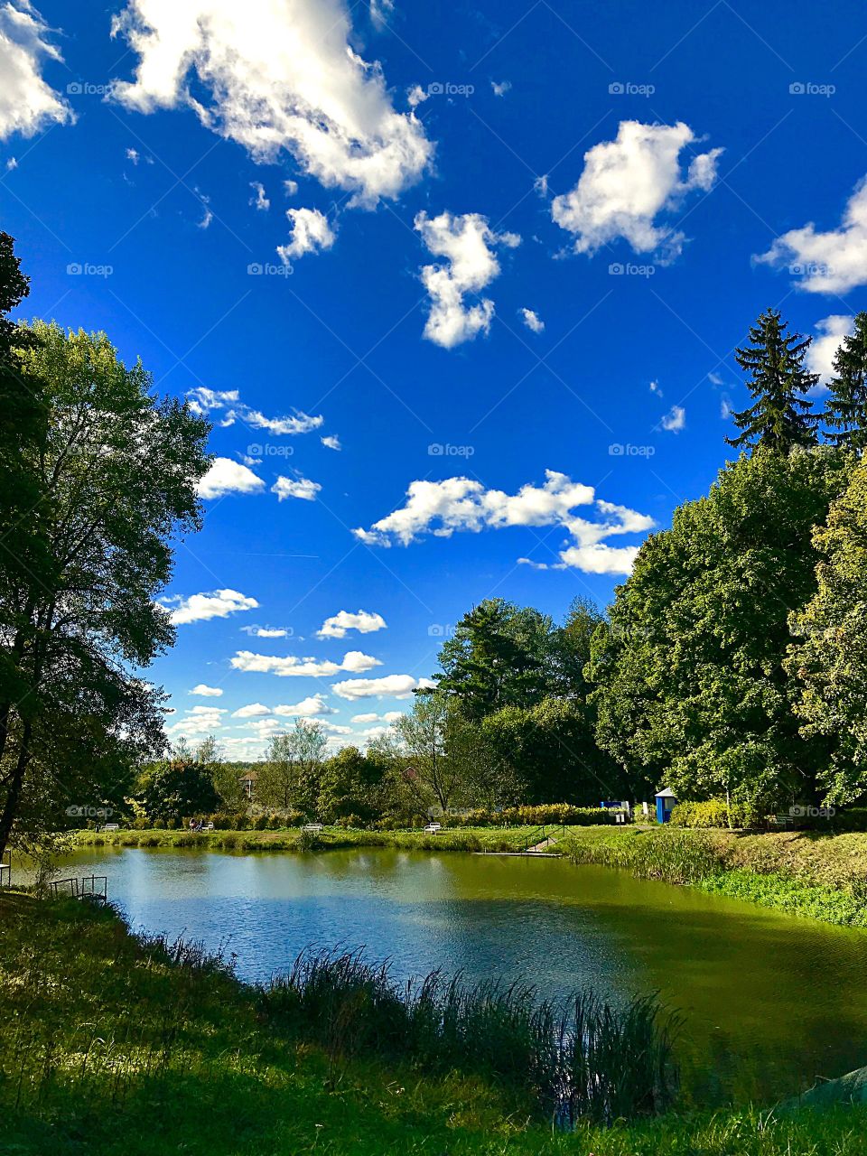 clouds against a blue sky