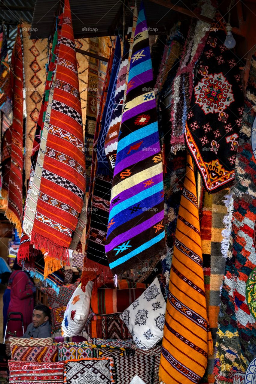 Colours in Marrakesh souks 