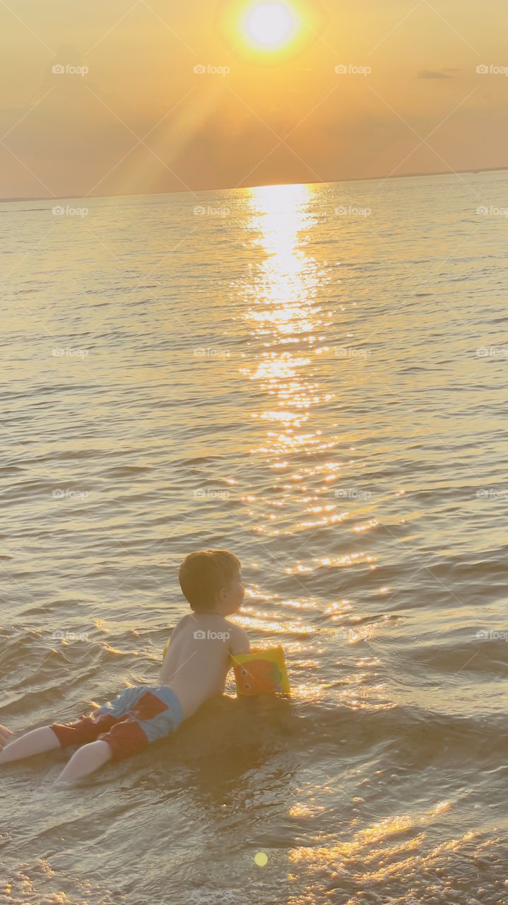 kicking autism’s ass and basking in the glory of low tide at sunset 