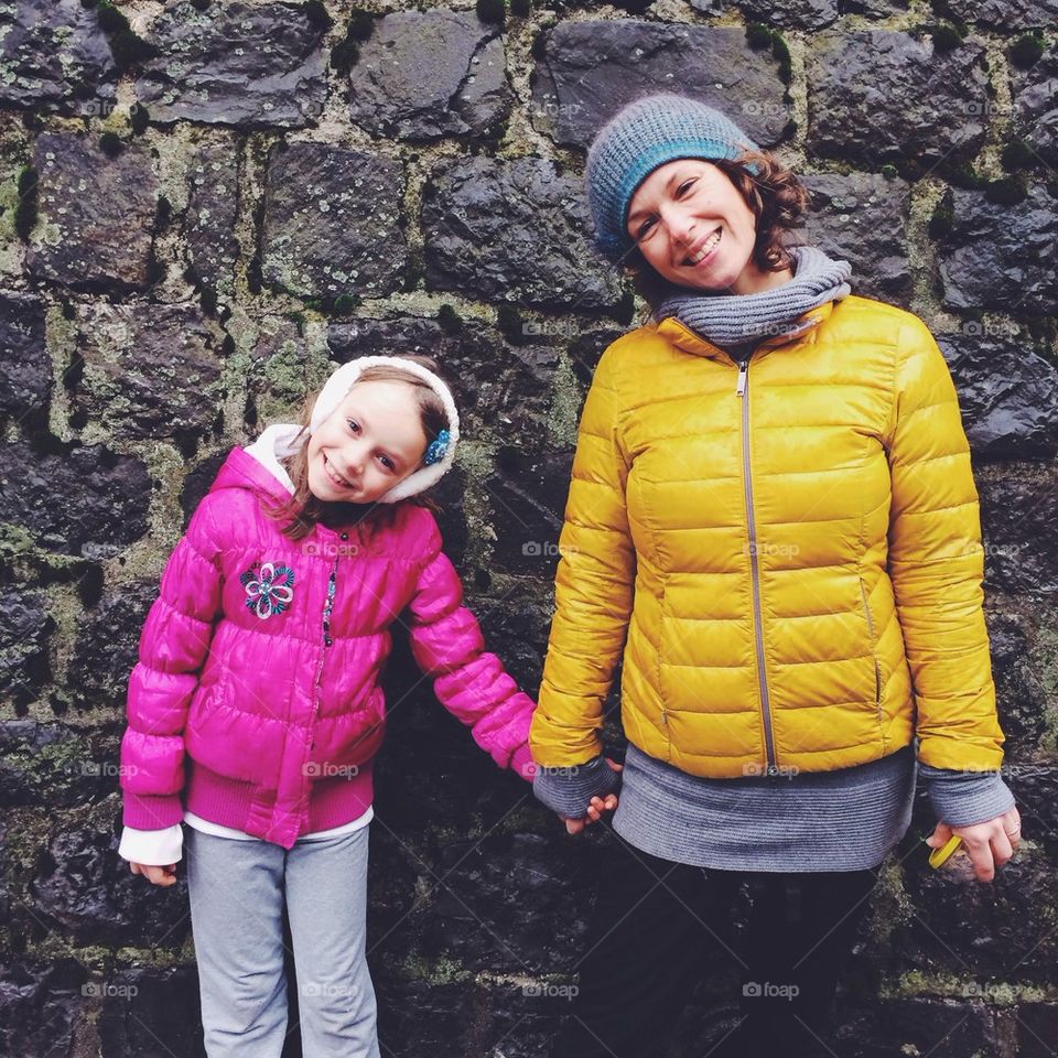 Mother daughter happy time