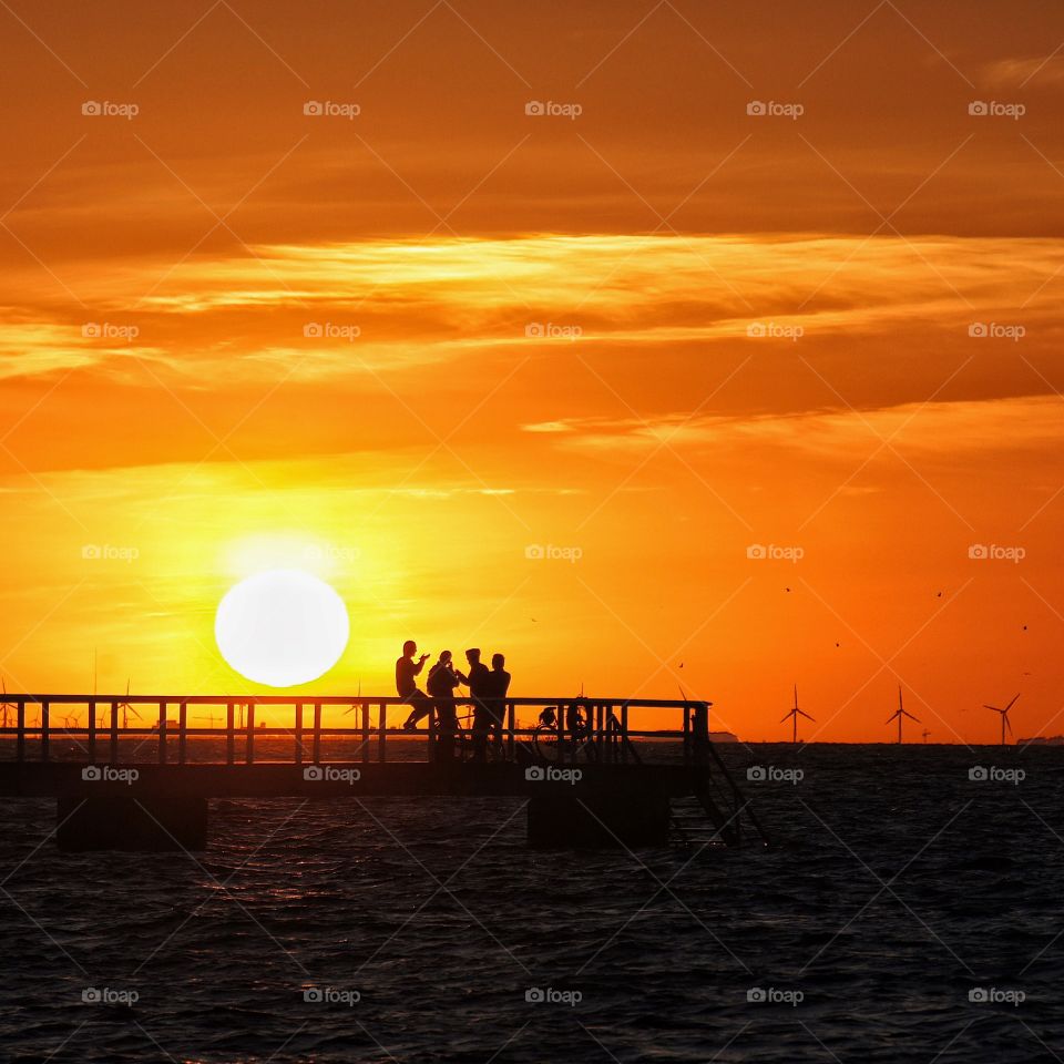 Chilling on the jetty