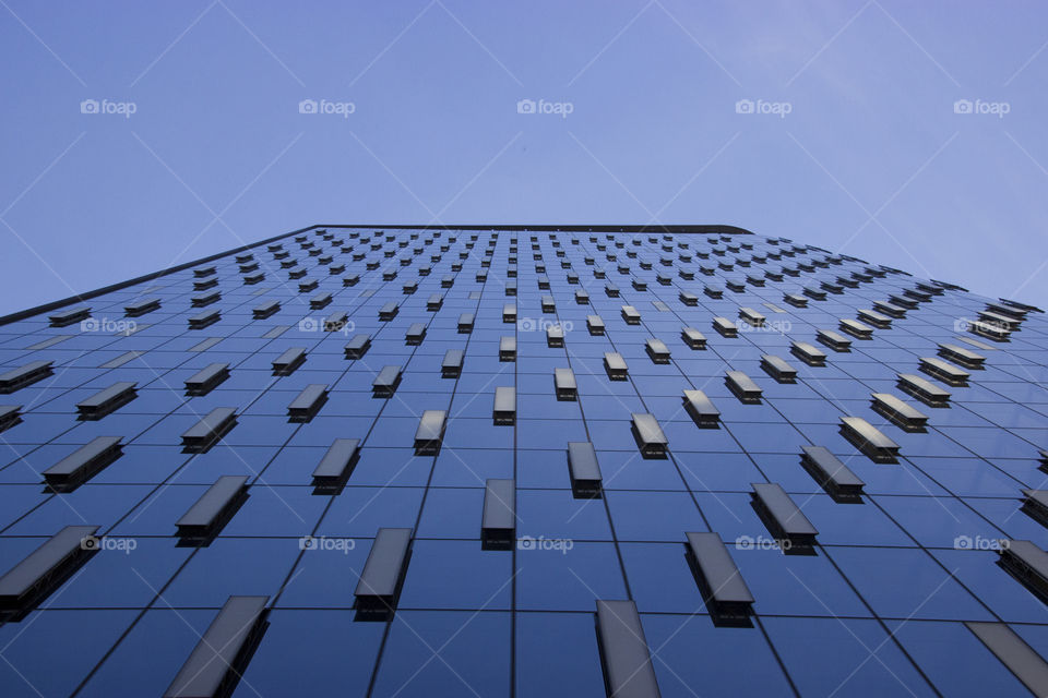 Building abstract, building bottom to top view