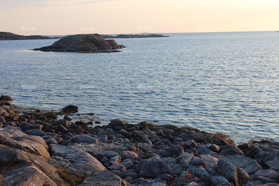 Sea and cliffs