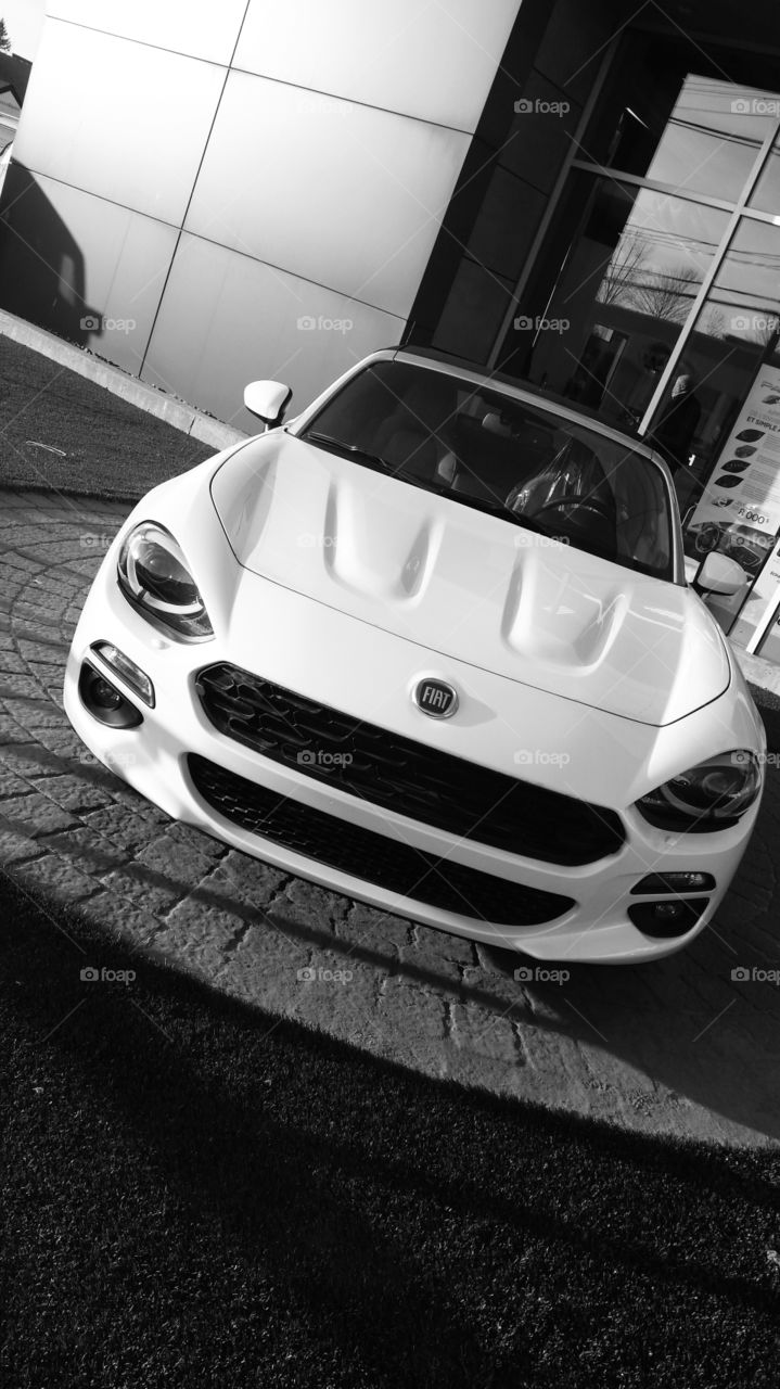 hot italian car fast small fiat