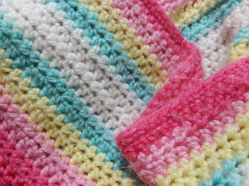 perfectly crafted crochet threads in soft baby colours