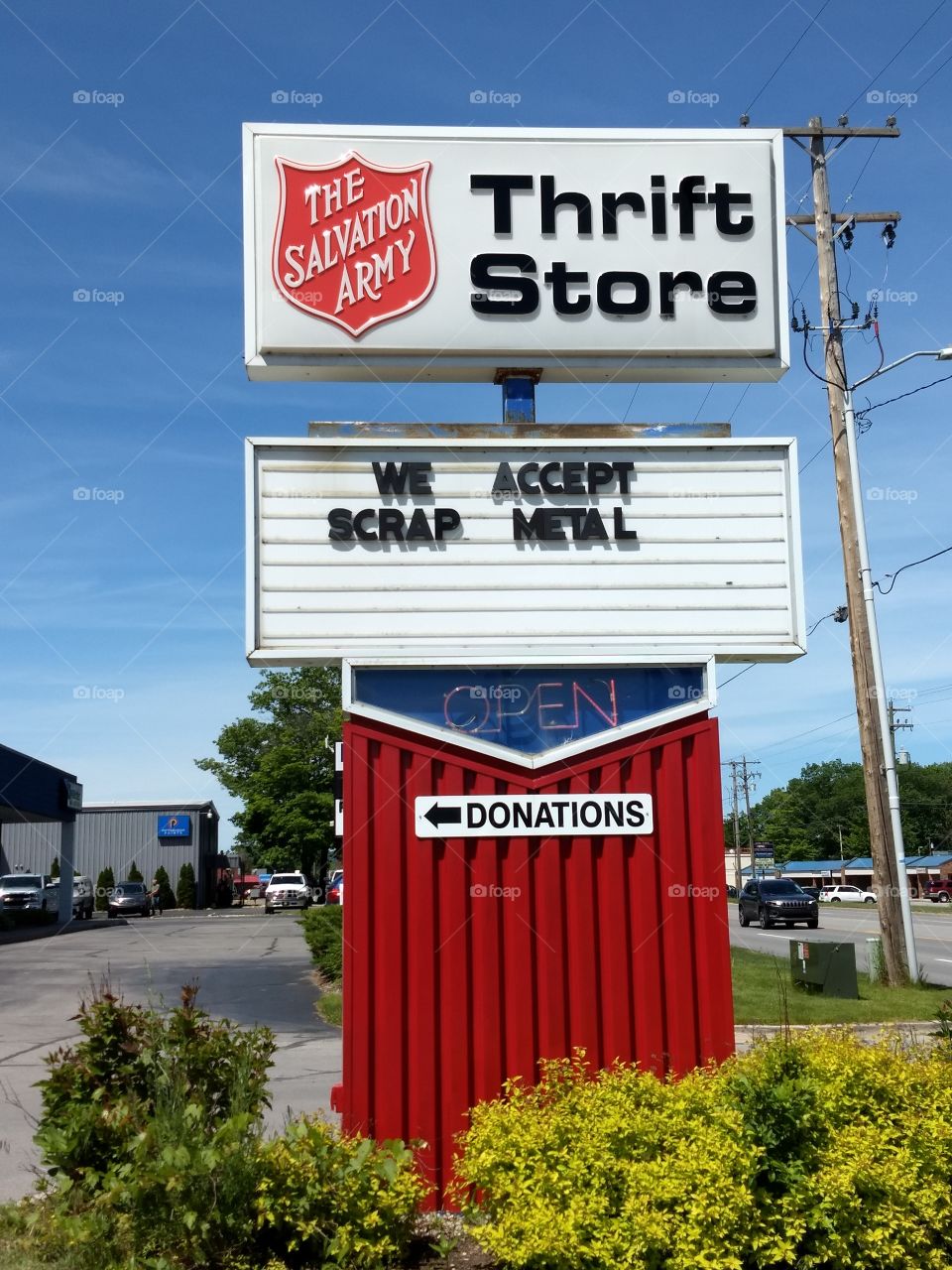 Salvation Army Thrift Store sign