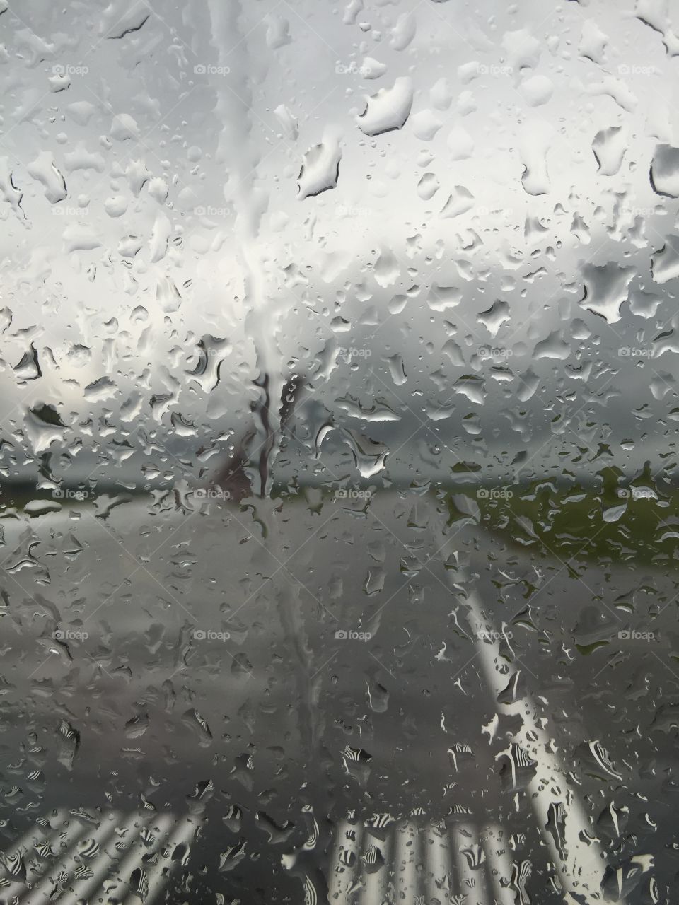 Rain. Just water on my window 