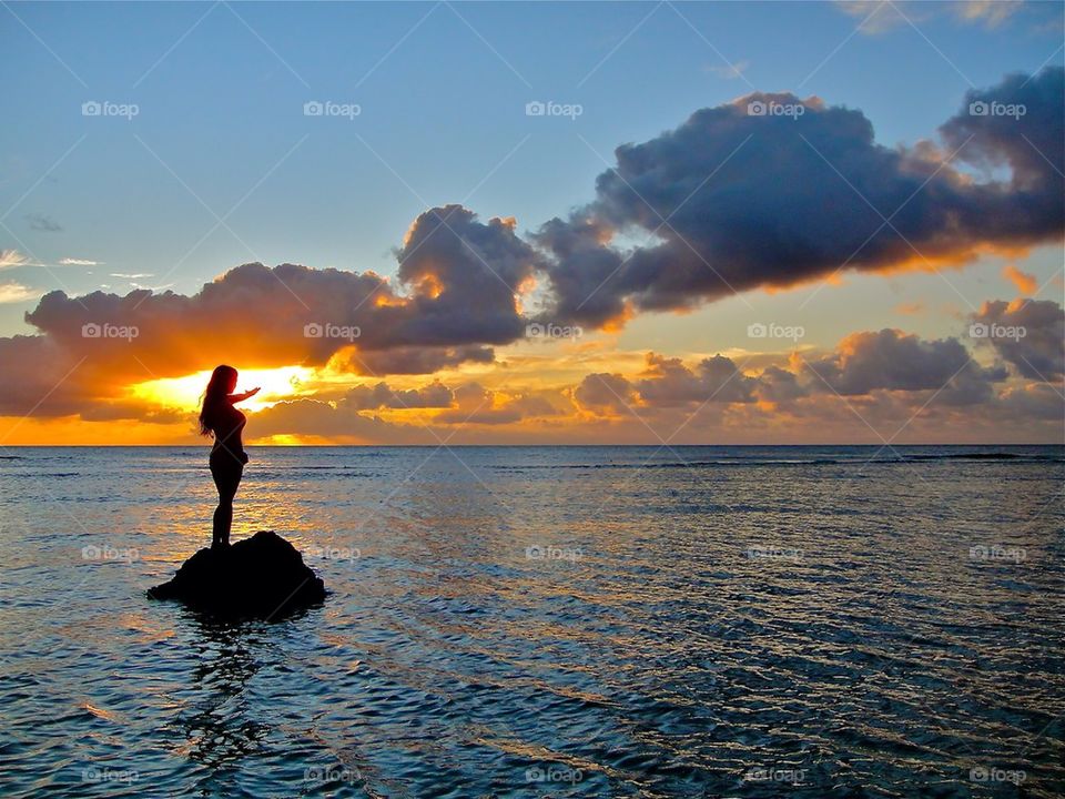 Sunset at the beach