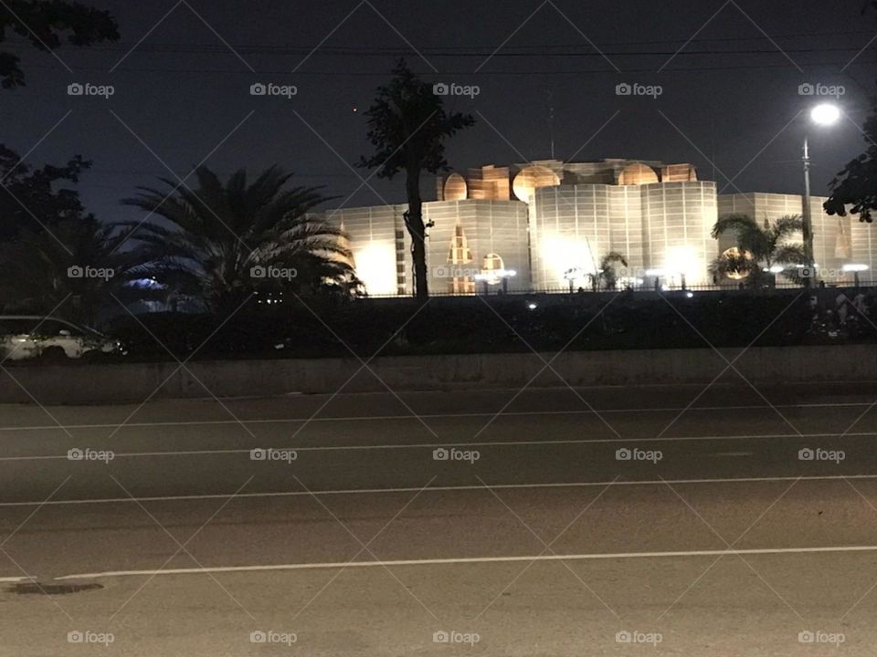 Night time on the road