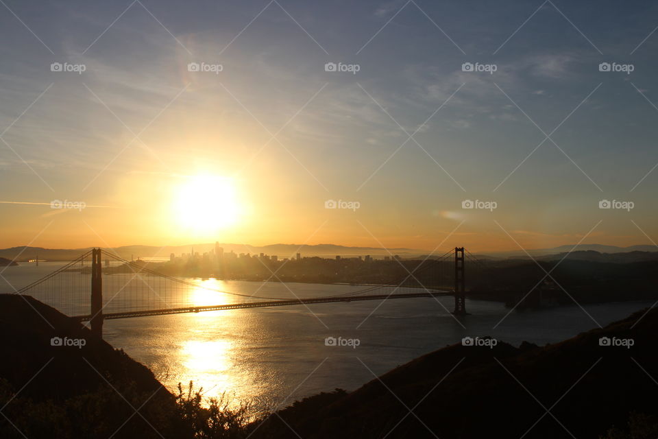 Sunrise over San Francisco 