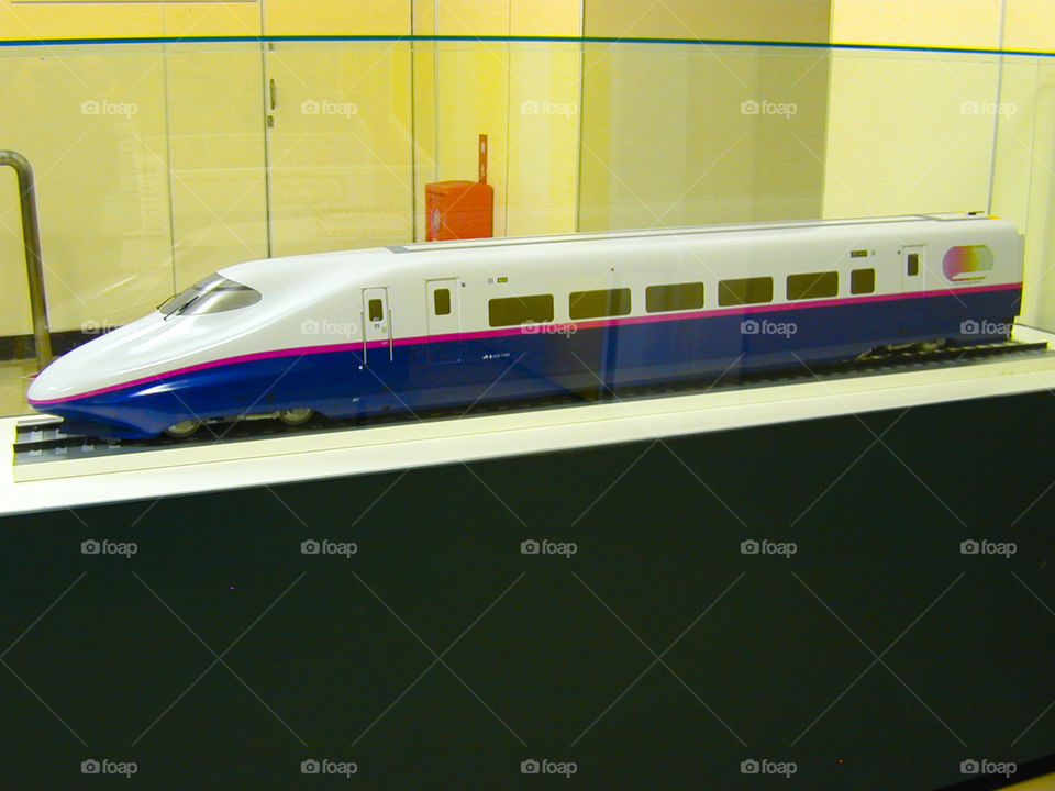 TRAIN MODELS AT TOKYO TRANSPORT MUSEUM JAPAN