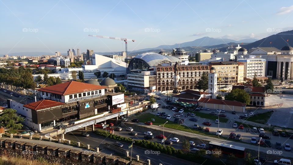 Skopje cityscape