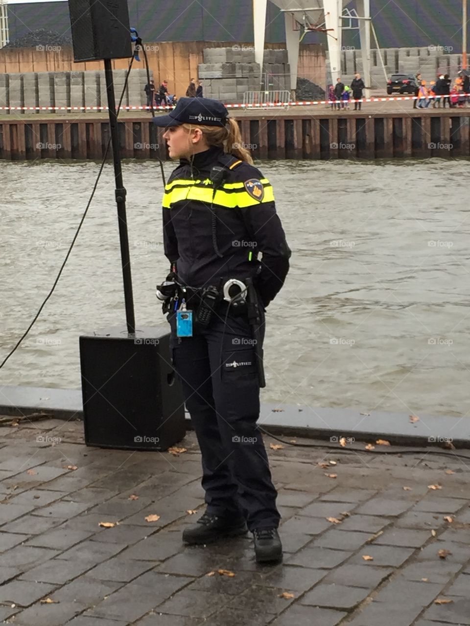 Female police officer in the Netherlands