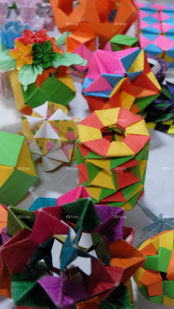Colorful paper craft