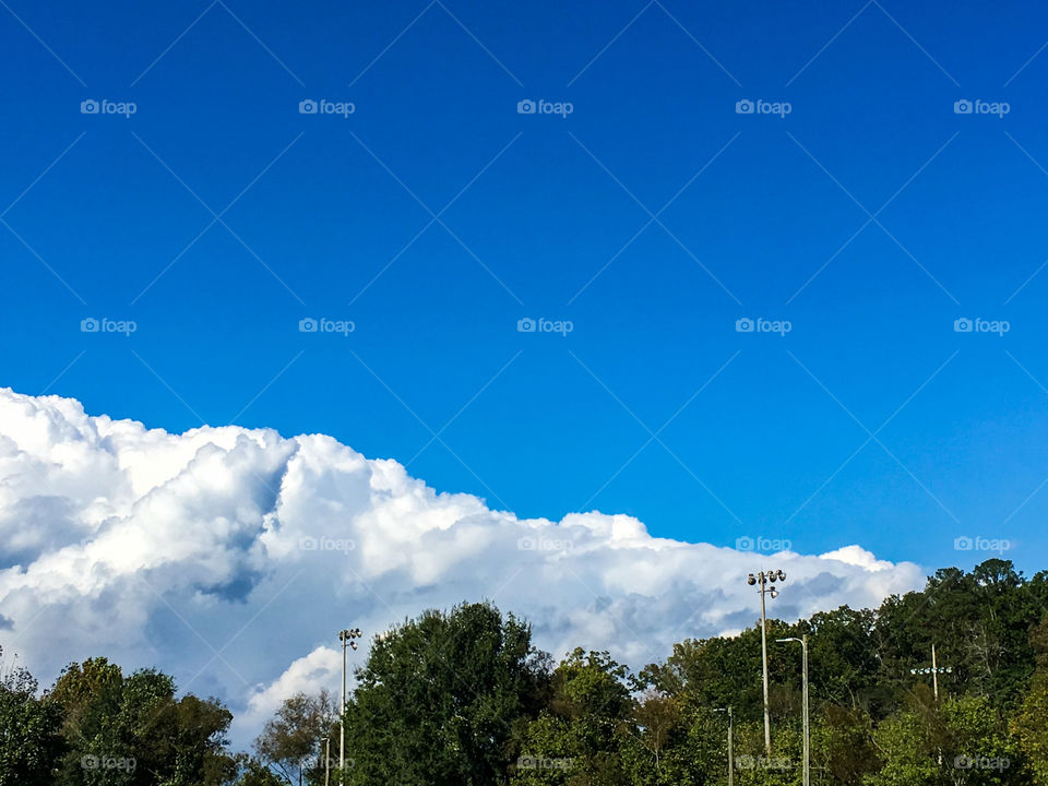 View during soccer game