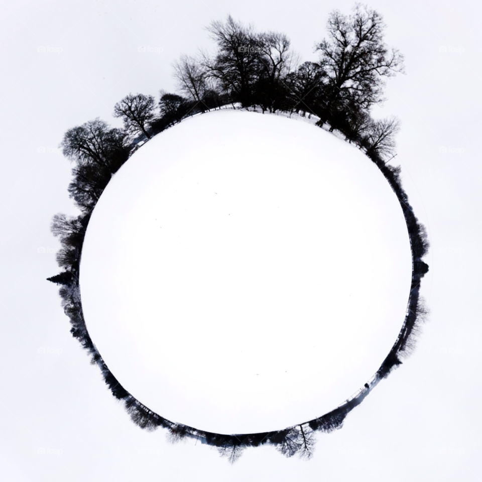 snow winter field scene by lukemarazzi