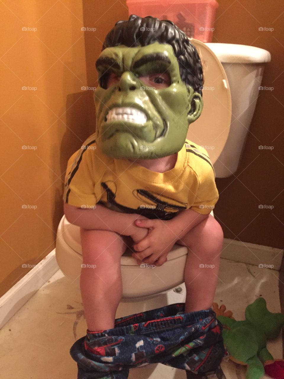 Even the Incredible Hulk takes potty breaks!