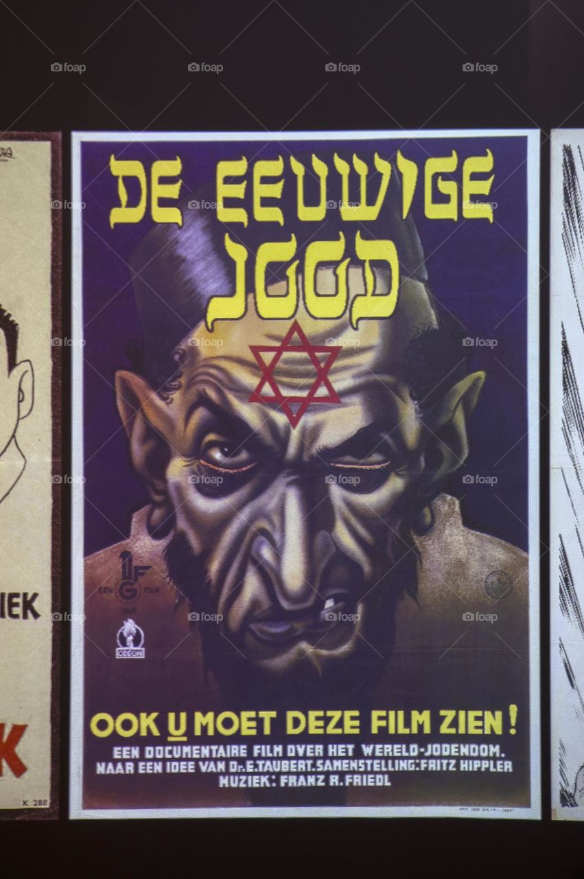 Propaganda Posters Inside At The Resistance Museum At Amsterdam The Netherlands 18-5-2024