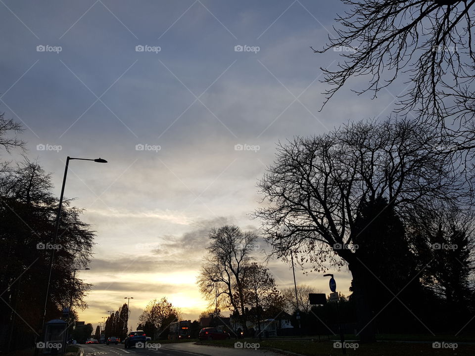 Sunset, Birmingham uk