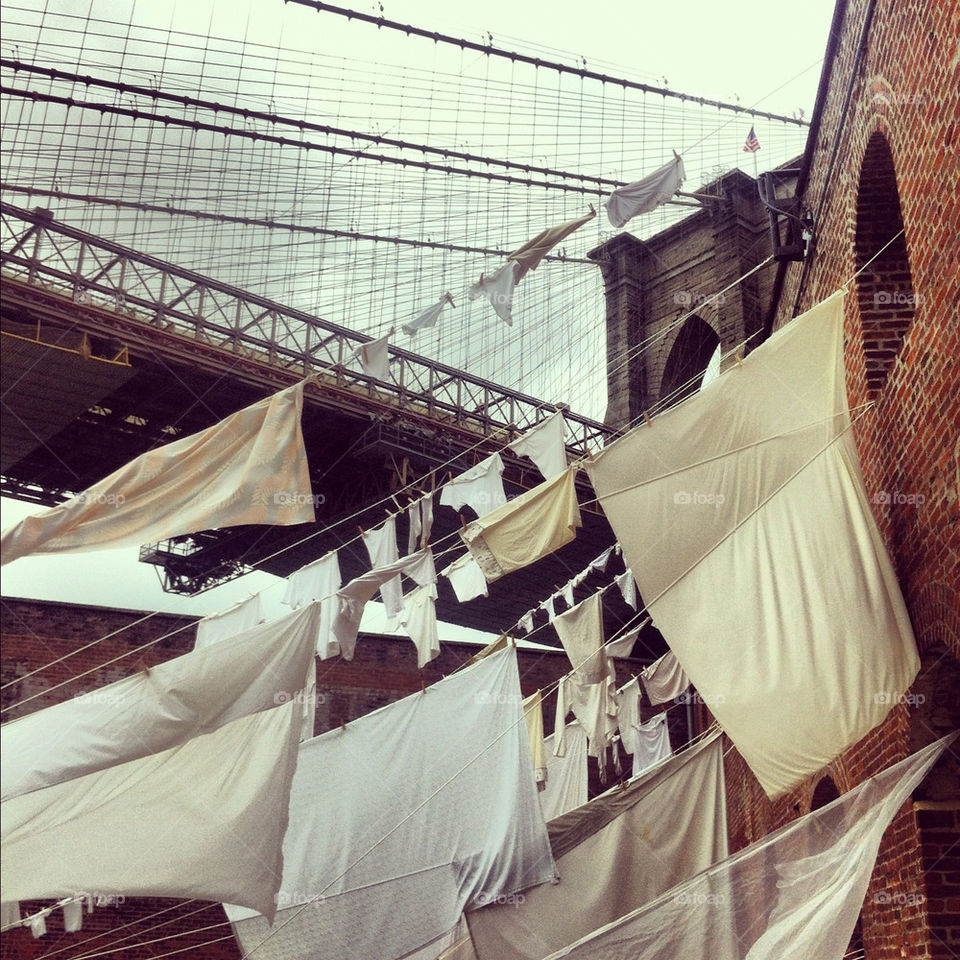 bridge laundry sheets brooklyn by nicolekaralekas