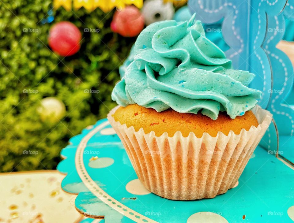 A Blue Cupcake 