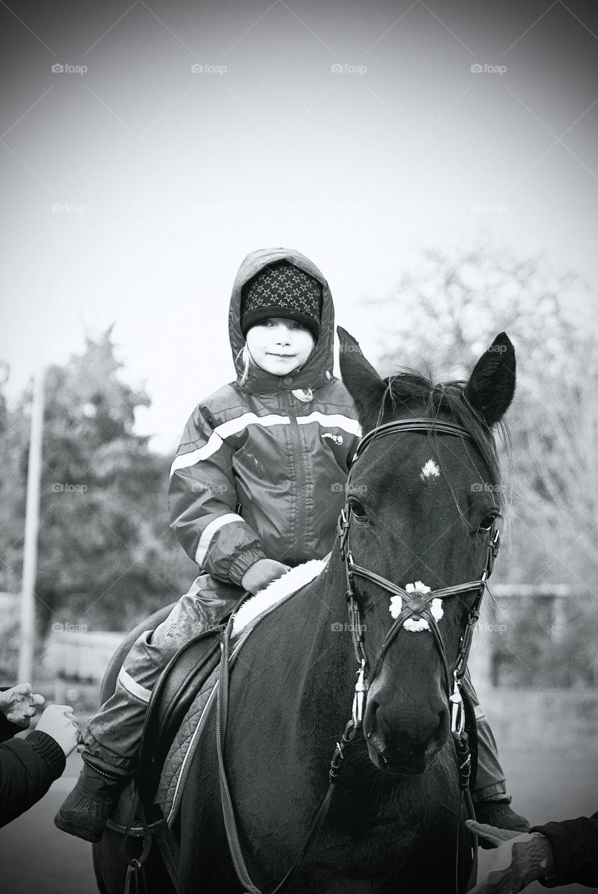 Girl with a horse